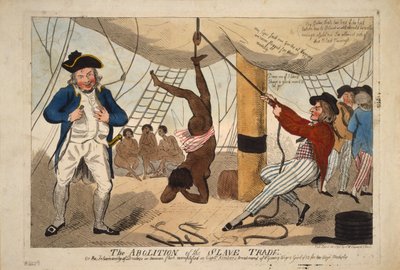 La abolición del comercio de esclavos, o la inhumanidad de los comerciantes de carne humana ejemplificada en el Captn. de Isaac Robert Cruikshank
