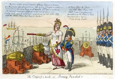 ¡El Deseo de la Emperatriz o Boney Puzzled! de Isaac Robert Cruikshank