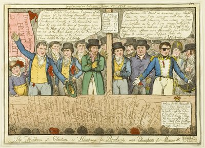 La libertad de elección de Isaac Robert Cruikshank
