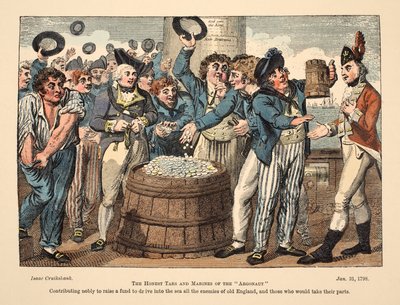 Los Honestos Marineros y Marines del Argonauta de Isaac Robert Cruikshank