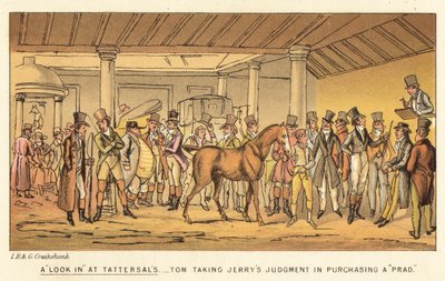 Una mirada en Tattersals de Isaac, Robert and George Cruikshank