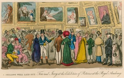 Un chelín bien gastado: Tom y Jerry en la exposición de cuadros en la Real Academia de Isaac, Robert and George Cruikshank