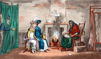 Una visita a una adivina, principios del siglo XIX de Isaac, Robert and George Cruikshank