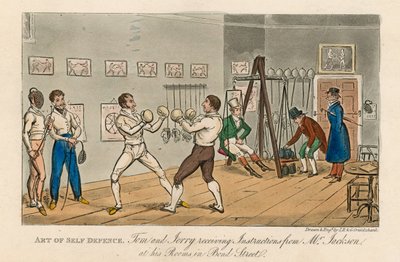 El arte de la autodefensa de Isaac, Robert and George Cruikshank
