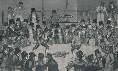 En el Royal Cockpit, 1821 de Isaac, Robert and George Cruikshank