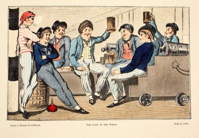 Los muchachos del océano, 1805 de Isaac, Robert and George Cruikshank
