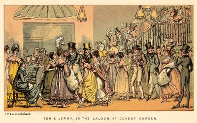 Tom y Jerry, en el salón en Covent Garden de Isaac, Robert and George Cruikshank