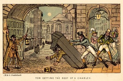 Tom ganándole a un Charley de Isaac, Robert and George Cruikshank