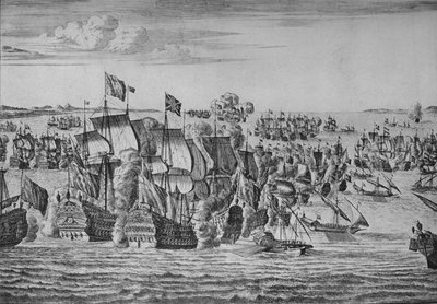 La batalla de Málaga, c1704 de Isaac Sailmaker
