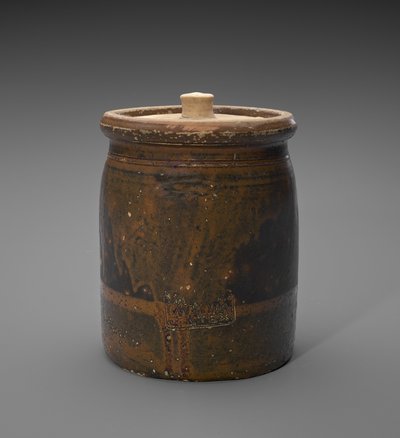 Jarra con Tapa, c. 1873-1882 de Isaac Suttles Pottery