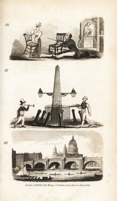Reparador de sillas, chico de noticias, vendedor ambulante y Puente de Blackfriars de Isaac Taylor