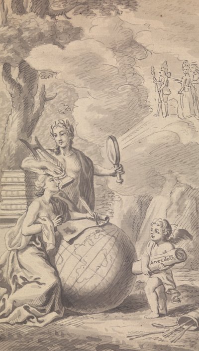 Frontispiece Vol. VII, No. I for 1775 from Town and Country Magazine de Isaac Taylor