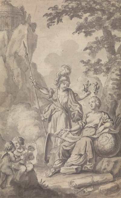 Frontispicio para Town and Country Magazine, para Vol. II, No. 1 de Isaac Taylor