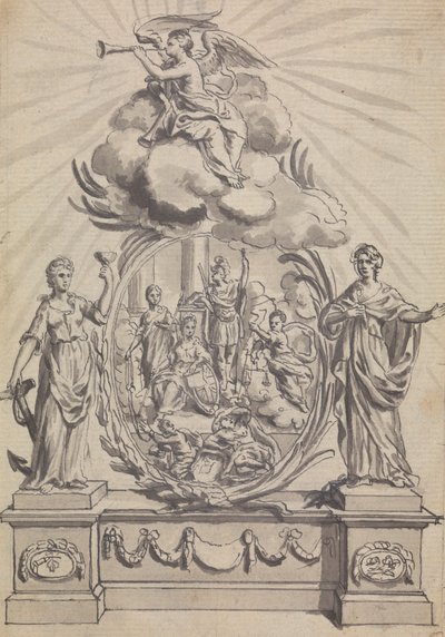 Ilustración de revista/obra de teatro sin identificar de Isaac Taylor
