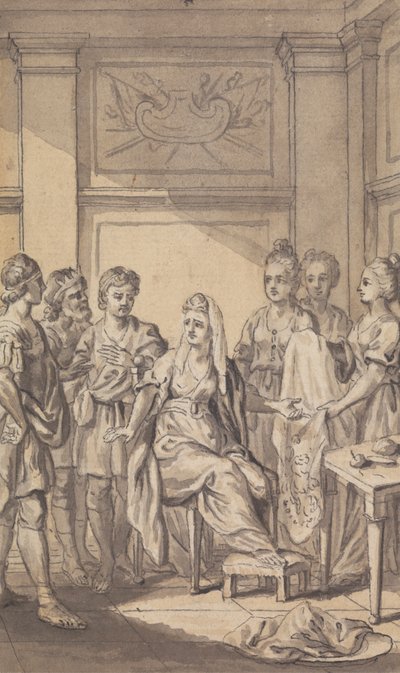 Periódico / Ilustración de obra de teatro sin identificar de Isaac Taylor