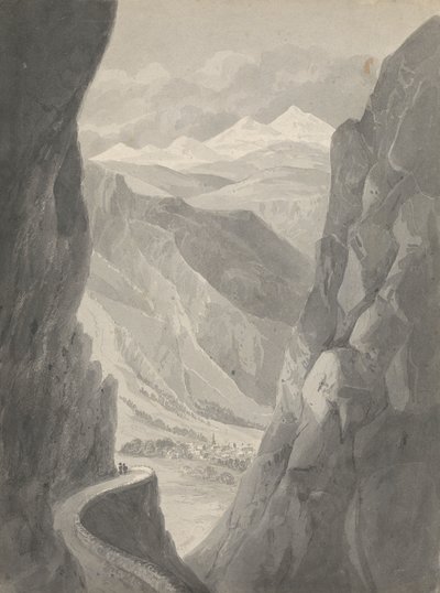 Paso del Gemmi/ Descenso a Leukas Bad (Suiza) de Isaac Weld
