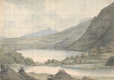 Lago Turk mirando al otro lado del río y la isla Brikeen (Irlanda) de Isaac Weld