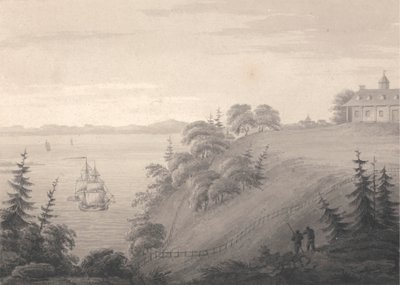 Vista de Mount Vernon, sede del general Washington de Isaac Weld