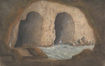 Vista de las Grutas de Syrini - Sorrento/ Bahía de Nápoles de Isaac Weld