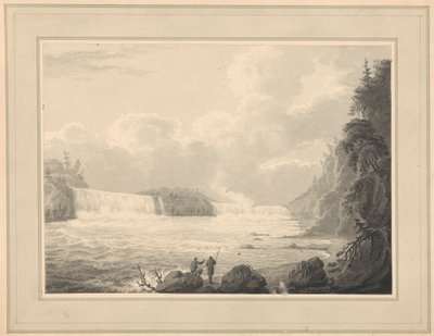 Vista de las cataratas del Niágara de Isaac Weld