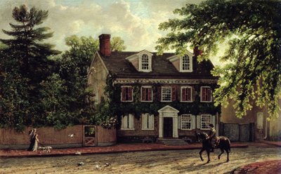 Residencia de Washington en Germantown, c.1880 de Isaac Williams