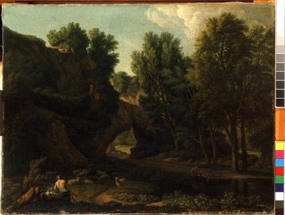 Paisaje (Paisaje). Pintura de Isaac de Moucheron de Isaac de Moucheron