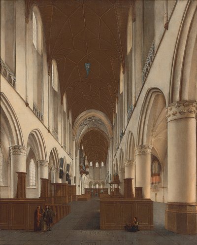 La iglesia de San Bavón en Haarlem de Isaac van Nickele