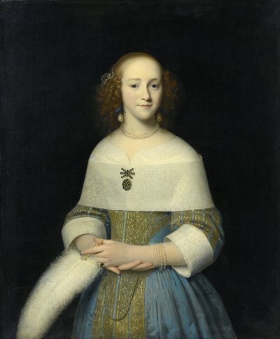 Retrato de una joven posiblemente Susanna Reael, 1656 de Isaack Luttichuys