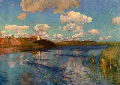 Un día soleado junto al lago, 1899-1900, 1965 de Isaak Ilyich Levitan