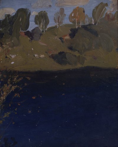 En un lago. Otoño, 1890s de Isaak Ilyich Levitan