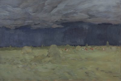 Haciendo heno, 1900 de Isaak Ilyich Levitan