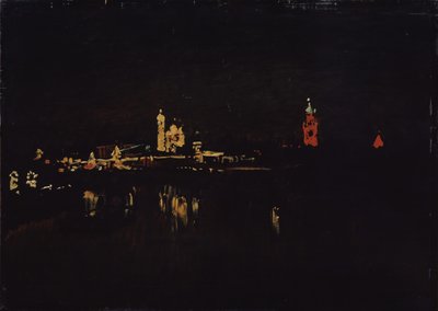 Iluminación del Kremlin de Moscú, 1896 de Isaak Ilyich Levitan