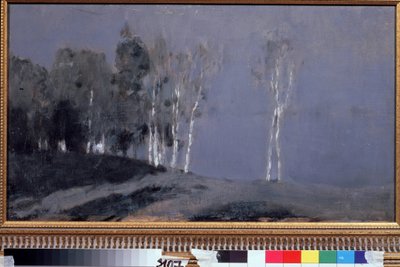 Noche de Luz de Luna. Pintura de Isaac (Isaac) Ilyich Levitan (1860-1900), óleo sobre lienzo, alrededor de 1890. Arte ruso, paisaje del siglo XIX. Galería Estatal Tretyakov, Moscú. de Isaak Ilyich Levitan