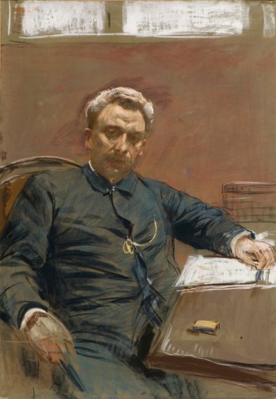Retrato del actor de cine mudo Alexander Pavlovich Lensky 1847-1908, 1890s de Isaak Ilyich Levitan