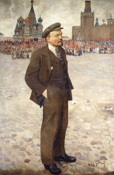 Lenin en la Plaza Roja de Isaak Israilevich Brodsky