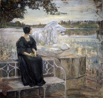 Retrato de la esposa del artista. Pintura de Isaak Izrailevich Brodsky (Brodsky) (1884-1939), óleo sobre lienzo, 205 x 203,5 cm de Isaak Israilevich Brodsky