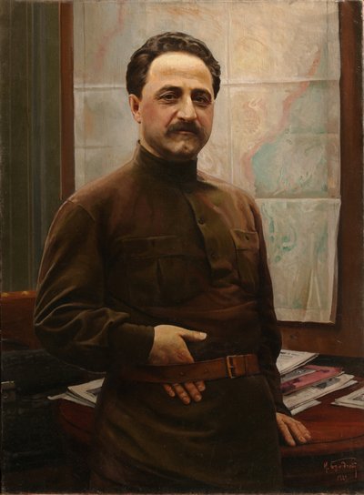 Retrato de Grigory Sergo Ordzhonikidze 1886-1937, 1929 de Isaak Israilevich Brodsky