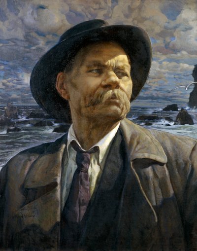 Retrato del autor Máximo Gorki de Isaak Israilevich Brodsky