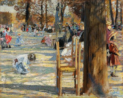 Los jardines de Luxemburgo en primavera de Isaak Israilevich Brodsky