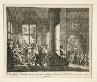 Petición de los Nobles entregada al Gobernador de los Países Bajos, en de Isaak Tirion