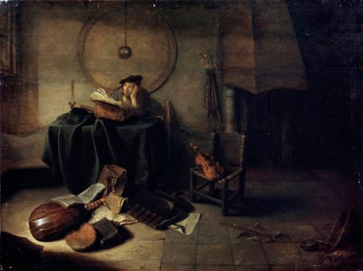 Melancolía II Científico en su estudio de Isaak de Jouderville