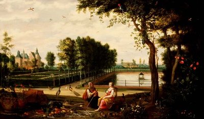 Vertumno y Pomona de Isaak van Oosten