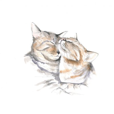 Gatos durmiendo dulcemente de Isabelle Brent