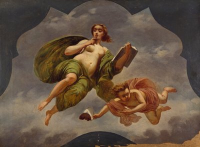 Comedia, de Isacco Gioacchino Levi (1818-1908), boceto de Isacco Gioacchino Levi