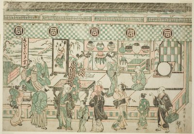 La tienda de Sanogawa Ichimatsu de Ishikawa Toyonobu