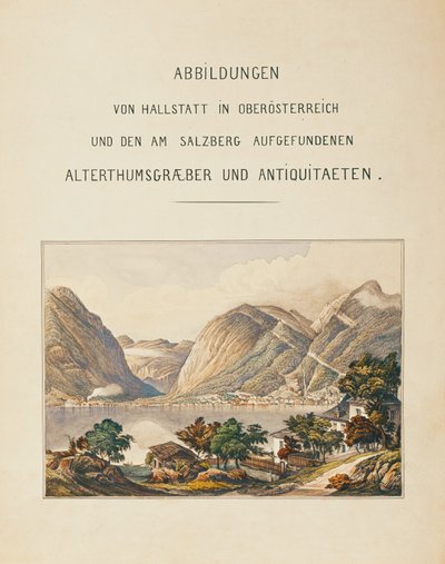 Cementerio de Hallstatt, ... (acuarela) de Isidor Engel