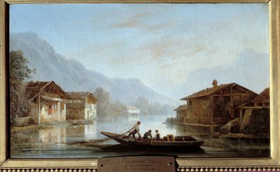 Pescadores suizos en Interlaken de Isidore Dagnan