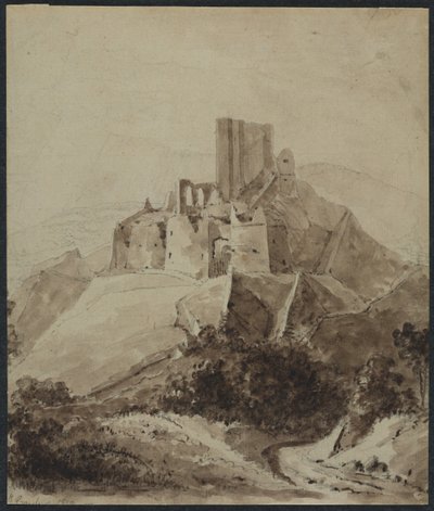 Ruinas del Castillo de Arque, 1819 de Isidore Justin Taylor