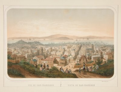 Vue de San-Francisco; Vista de San-Francisco de Isidore Laurent Deroy