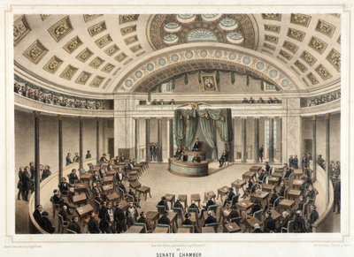 Washington--Cámara del Senado de Isidore Laurent Deroy